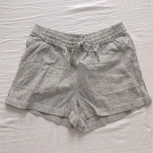 JCrew Striped Linen Shorts